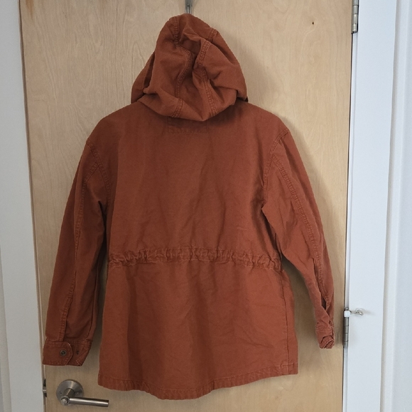 Universal Thread Rust Distressed Vintage Looking Hooded Jacket, M, Safari Chic - Picture 6 of 11